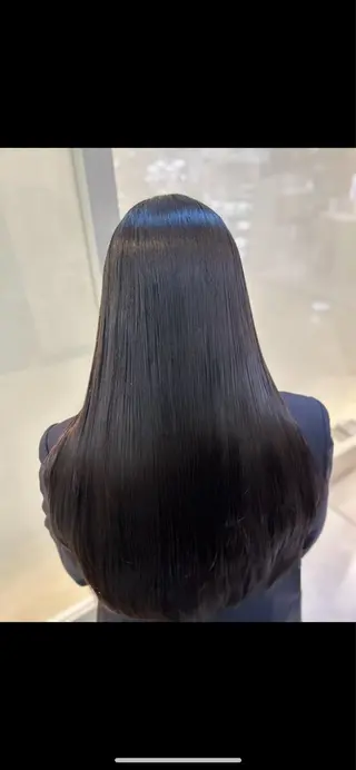 ロング パーマ 縮毛矯正/髪質改善/ 艶髪ササキナツミのヘアスタイル