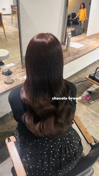ロング カラー カラーモデル/透明感 カラー/coco🎀のヘアスタイル