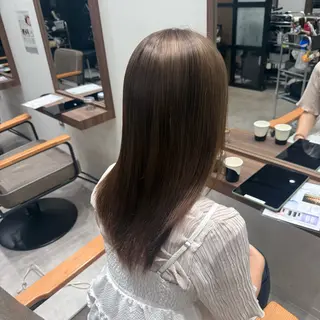 セミロング ルナ🫐縮毛矯正 🫐髪質改善のヘアスタイル