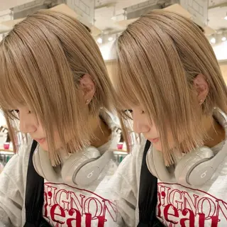 ミディアム 上野 峻典のヘアスタイル