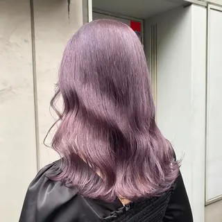 セミロング カラー トレンドカラー MAHOのヘアスタイル