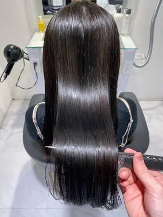 セミロング 透明感♡グレージュ ♡ミルクティー♡のヘアスタイル