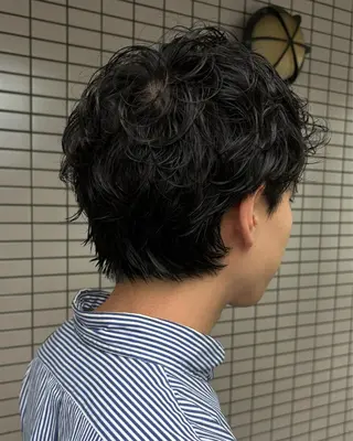 ショート パーマ メンズ 渋谷/原宿/メンズ/ コヤマトモヤのヘアスタイル