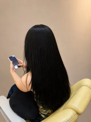 ロング カラー 田中 翔大のヘアスタイル