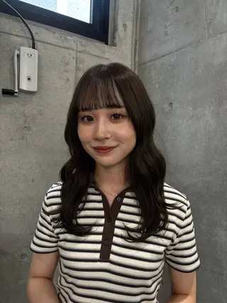 セミロング カラー maika (^^)。.:*☆のヘアスタイル