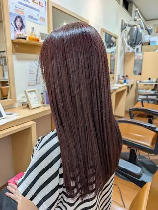 セミロング 小島 崇子のヘアスタイル