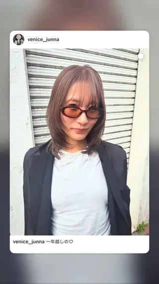 ミディアム じゅんな VENICE/船橋駅のヘアスタイル