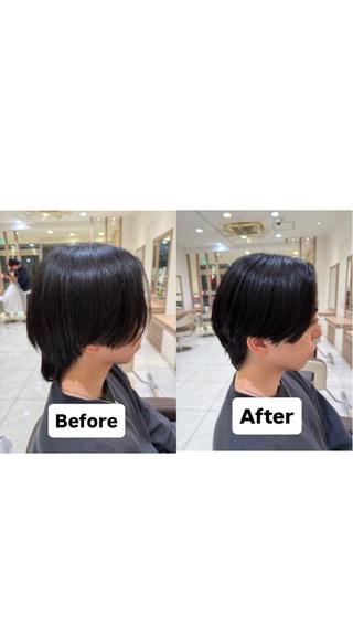 メンズ フェザーパーマ/ カットShion🪼のヘアスタイル