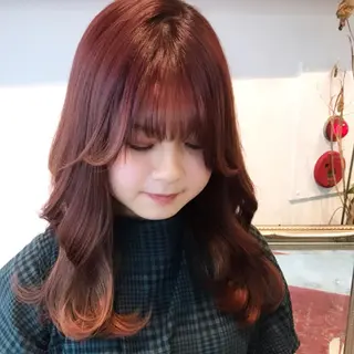 ミディアム カラー ヘアアレンジ KAREN🕊️ 大宮美容室のヘアスタイル