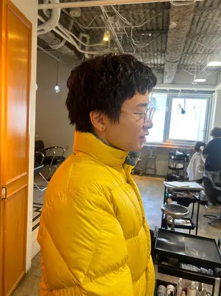パーマ メンズ ナチュラル大人っぽい スタイル MAORIのヘアスタイル