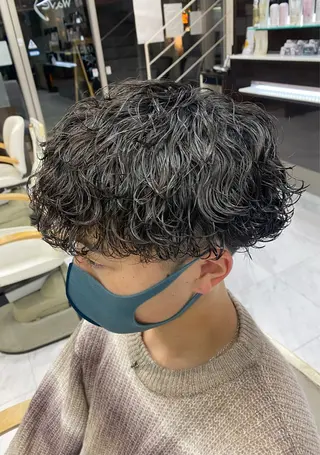 パーマ メンズ 🌴パーマオタク🌴 長谷川　諒佑🌈のヘアスタイル