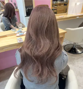 ロング カラー 韓国Layer🩰 暖色・透明感♡ノアのヘアスタイル