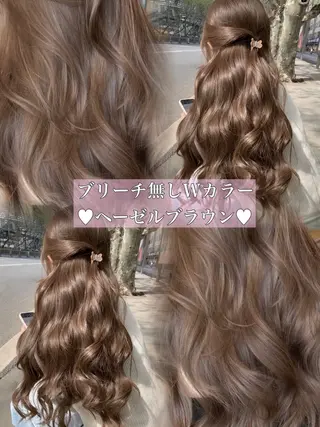 ロング sera 🎀ベージュのヘアスタイル