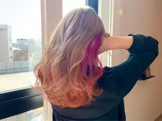 ロング ヘアカラー&縮毛矯正 STAR☆RIVERのヘアスタイル