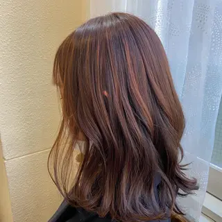 セミロング カラー 才門 真菜のヘアスタイル
