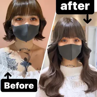 ロング ORIKA 美容室のヘアスタイル