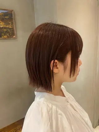 セミロング 新宿/顔周りカット +レイヤー=しずく♩のヘアスタイル