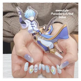 ミディアム ネイル 🐾enen style 🐾のネイルデザイン