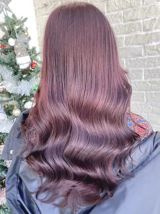 ミディアム カラー 髪質改善カラー 指名No.1👑のヘアスタイル