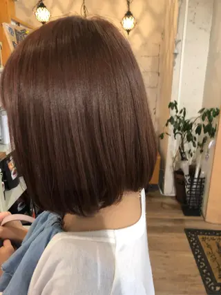ミディアム カラー ささざわ あやこのヘアスタイル