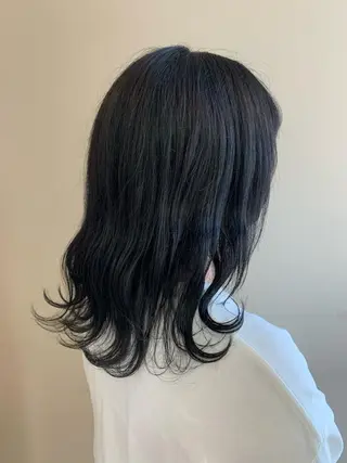 ミディアム カラー 顔まわりカット✄ ベージュカラー🧸のヘアスタイル