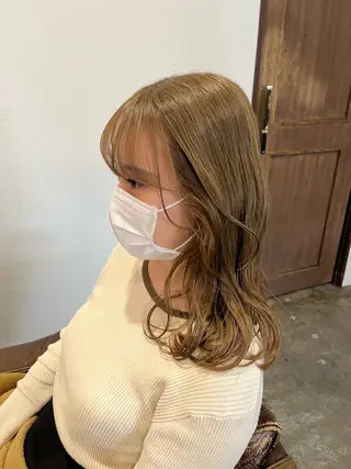 ミディアム 🫧透明感カラー× レイヤー🫧HARUのヘアスタイル