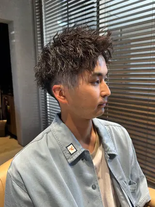 パーマ メンズ メンズカットパーマ 伊藤瑠星のヘアスタイル