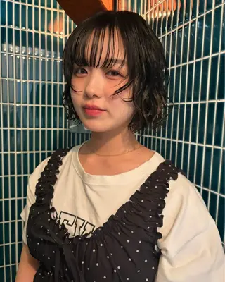 パーマ ふうか/天神 /パーマ/ボブ/のヘアスタイル