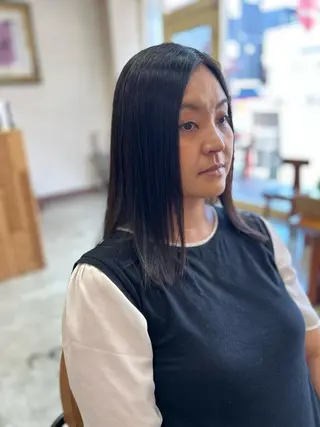 セミロング 水田 誠貴のヘアスタイル