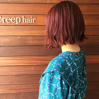 ミディアム カラー creep hair nozomiのヘアスタイル