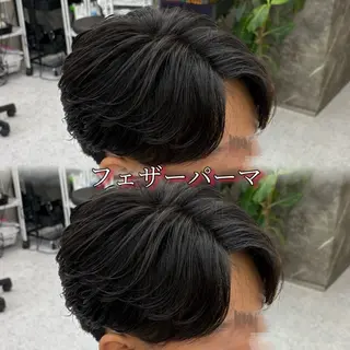 パーマ メンズ 笹江 瑞穂のヘアスタイル