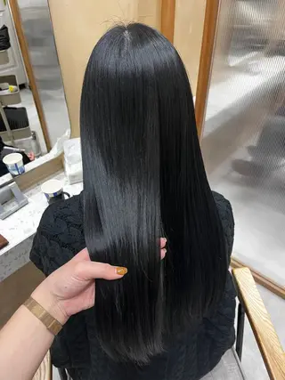 ロング カラー ヘアアレンジ 暖色韓国ヘア🩷 Yuukaのヘアスタイル