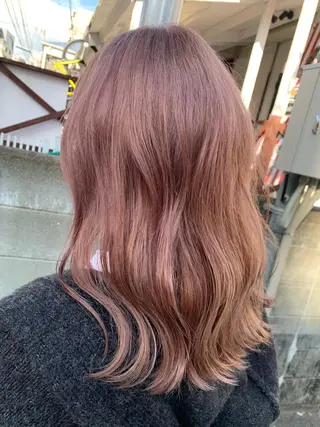 ミディアム カラー hubhair レイヤー/透明感のヘアスタイル