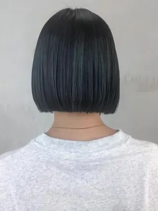 ミディアム パーマ ヘアアレンジ カラー ITbyALBUM 中野店のヘアスタイル