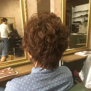 パーマ メンズ 不動令 認定カラーリストのヘアスタイル