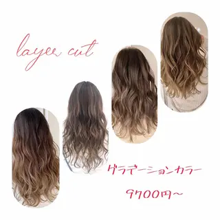 ロング カラー ヘアアレンジ 【公式】amble luxe池袋東口🩷のヘアスタイル