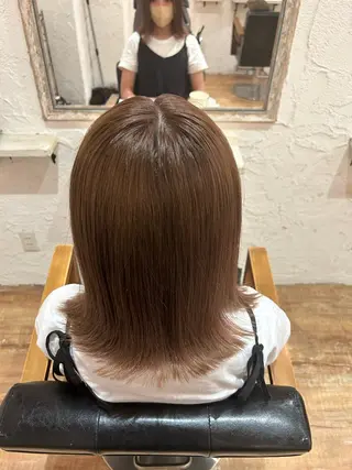 カラー 茄子川 愛心のヘアスタイル