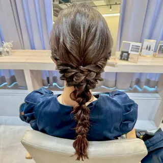 ロング ヘアアレンジ 褒められヘアメイク /‎ボブ女子🐶みおのヘアスタイル