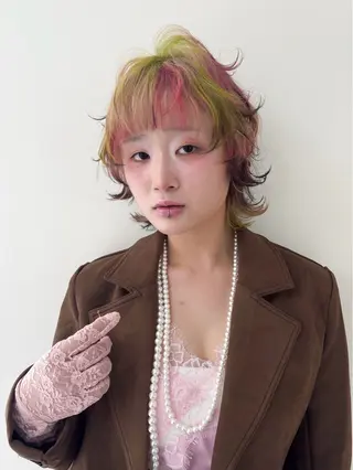 ショート キッズ デザインカラー /rioのヘアスタイル