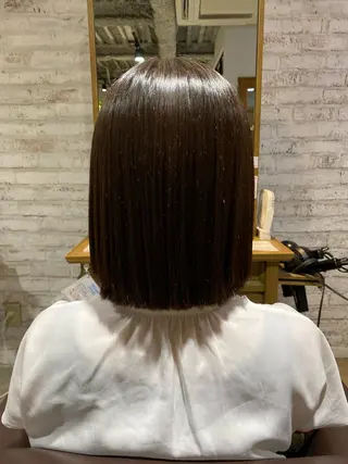 ミディアム パーマ 長濱 俊のヘアスタイル