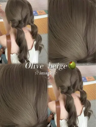 ミディアム カラー ヘアアレンジ メンズ 透明感×艶髪 🫒maki🎀のヘアスタイル