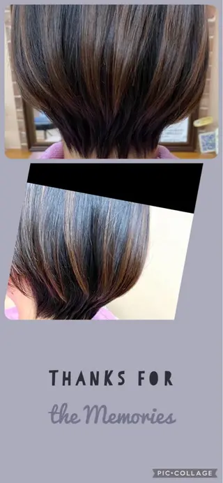 ミディアム Ichimura mutsumiのヘアスタイル