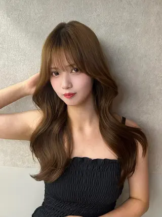 ロング 博多ベージュ 🐻松井傑のヘアスタイル