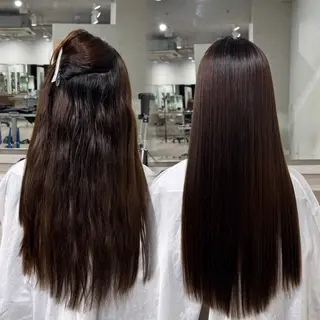 ロング パーマ 髪の年齢悩み解消/ 白髪と癖毛 松本雄光のヘアスタイル