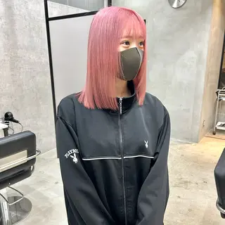 ミディアム カラー 一ノ瀬 暁のヘアスタイル