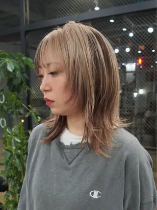 セミロング カラー HART ✝️ マッピのヘアスタイル
