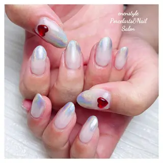 ミディアム ネイル 🐾enen style 🐾のネイルデザイン