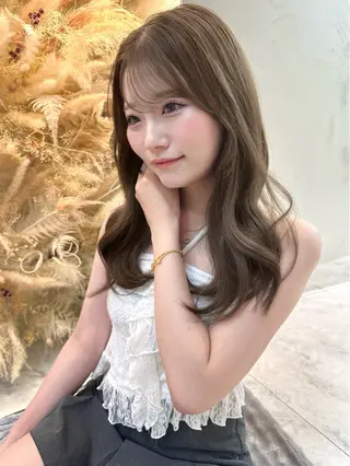 ミディアム カラー 🦋高瀬寛菜🦋 韓国/ブリーチのヘアスタイル