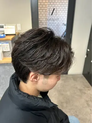 ミディアム パーマ メンズ 立川メンズ韓国ヘア ｜コーキ🇰🇷のヘアスタイル