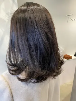 ミディアム カラー three.大手前 田井 綾乃のヘアスタイル